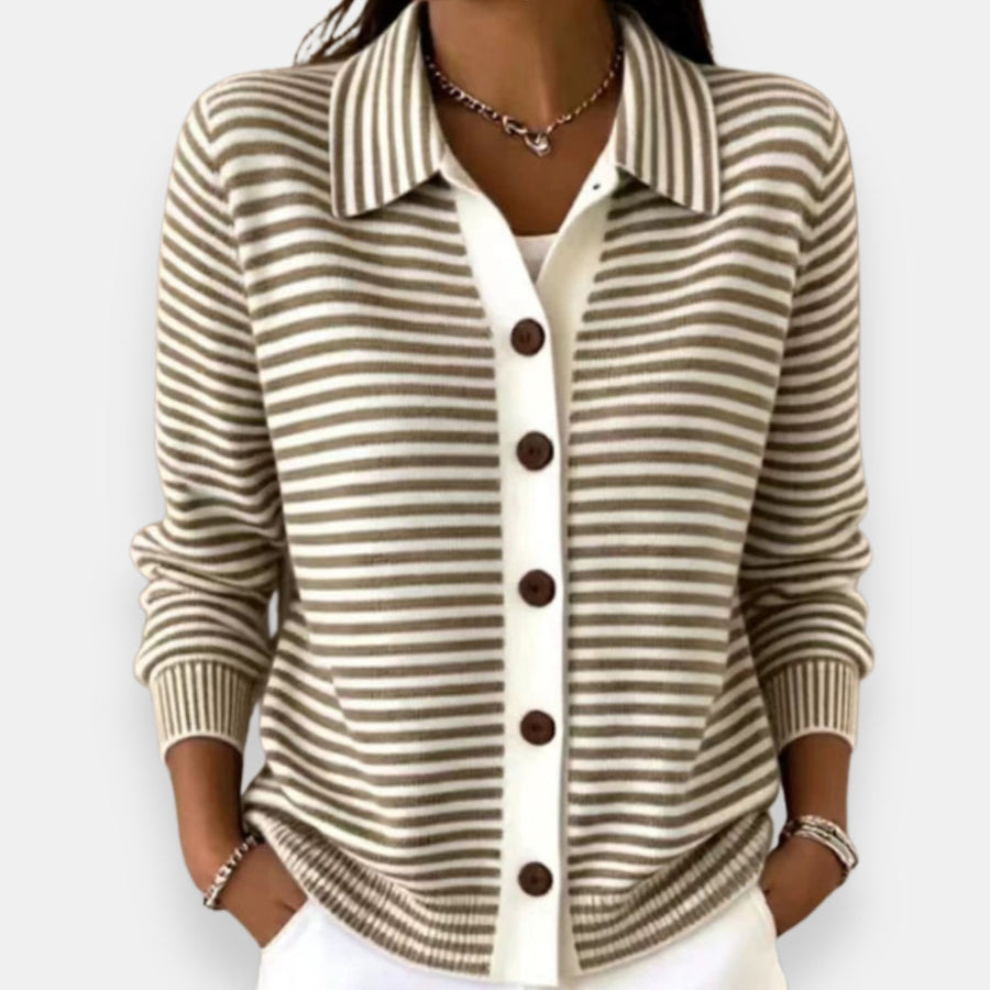Ninetta | Cardigan a righe con bottoni