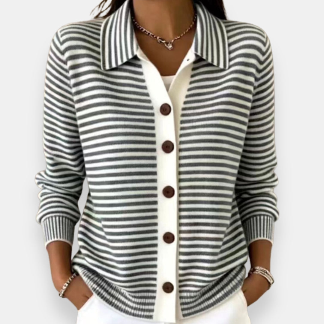 Ninetta | Cardigan a righe con bottoni