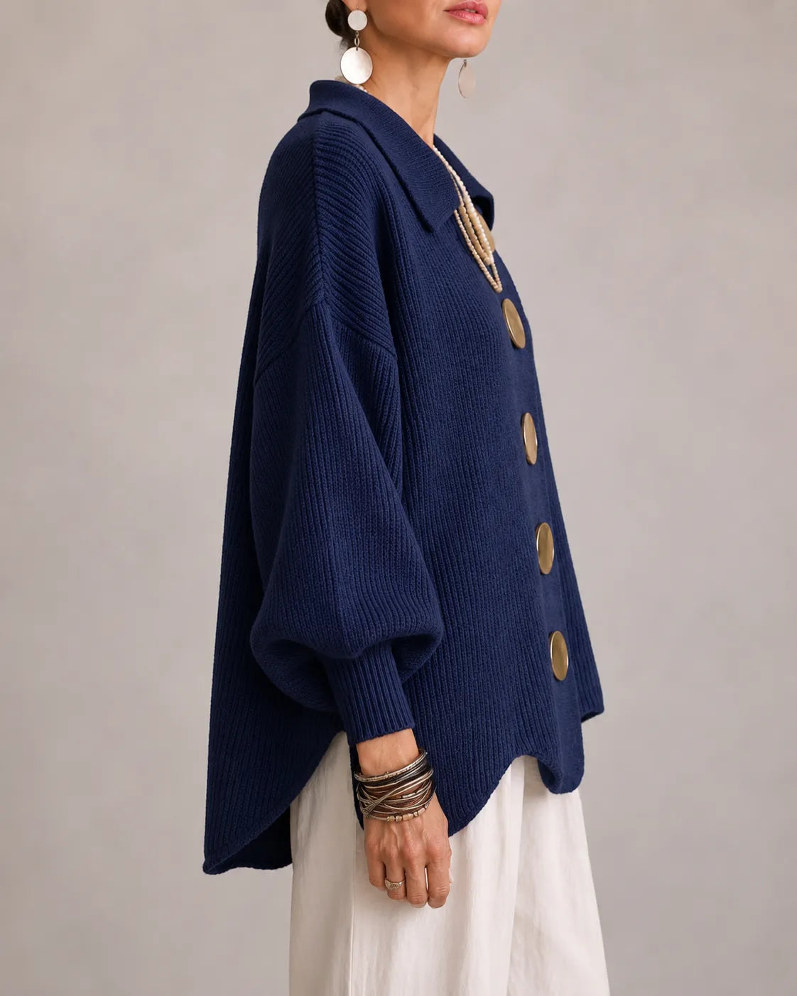 Eliana | Cardigan oversize con bottoni