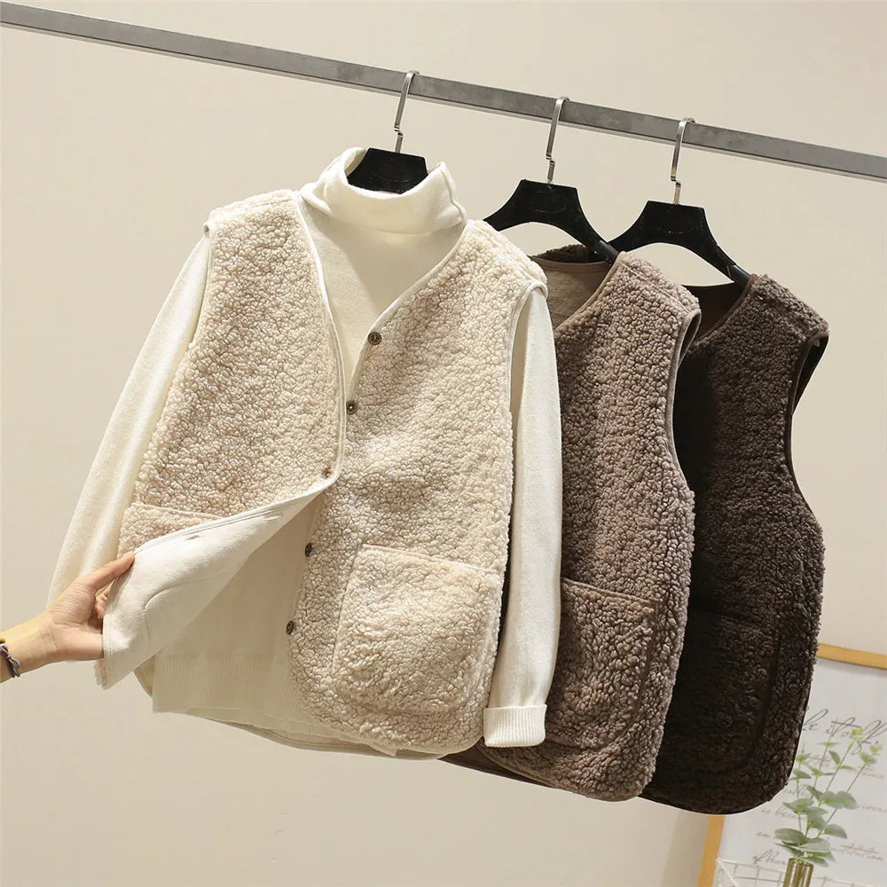 Fernanda | Gilet Smanicato in Teddy