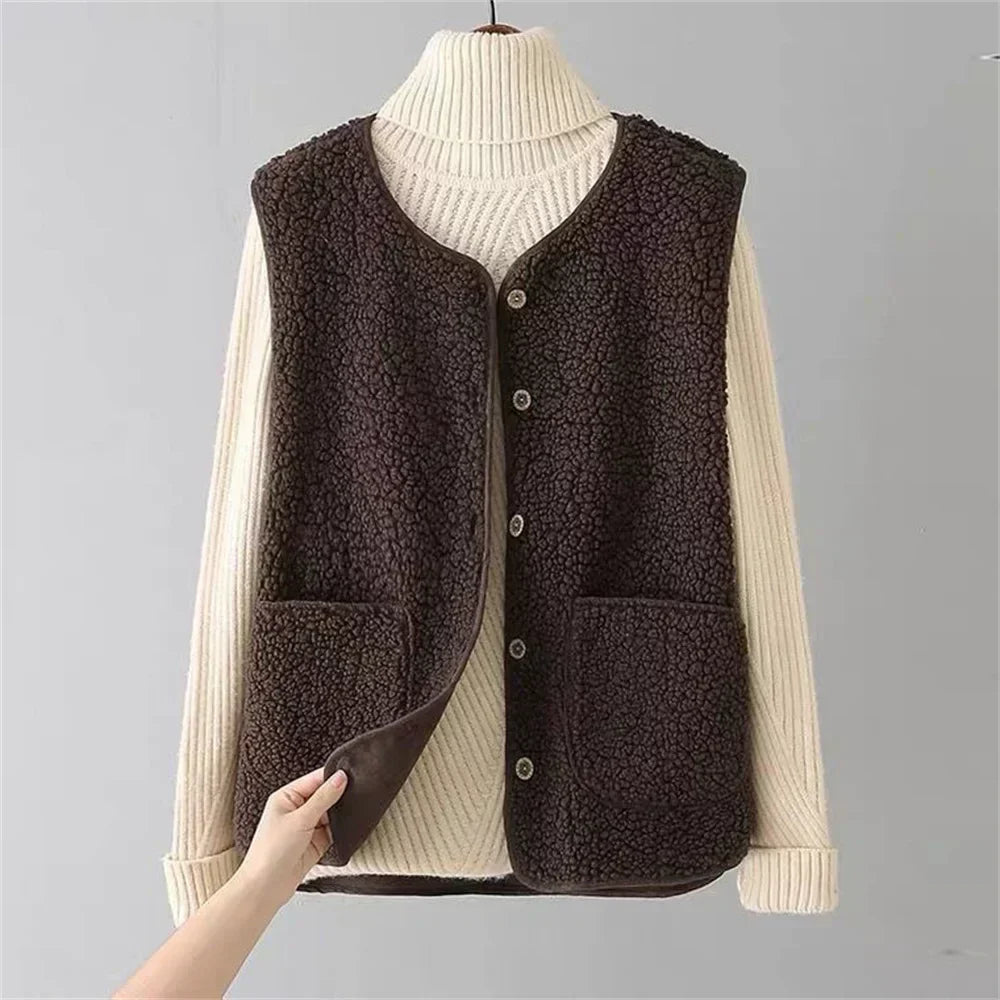 Fernanda | Gilet Smanicato in Teddy