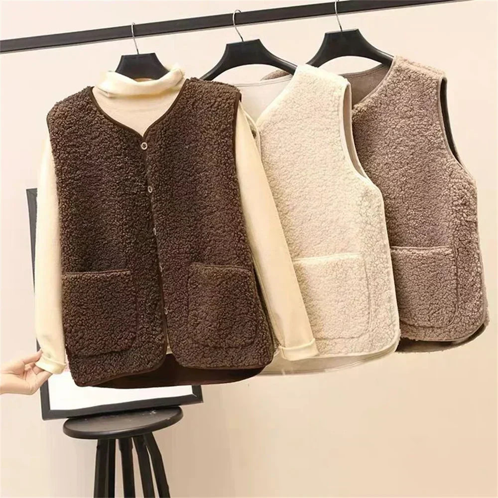 Fernanda | Gilet Smanicato in Teddy