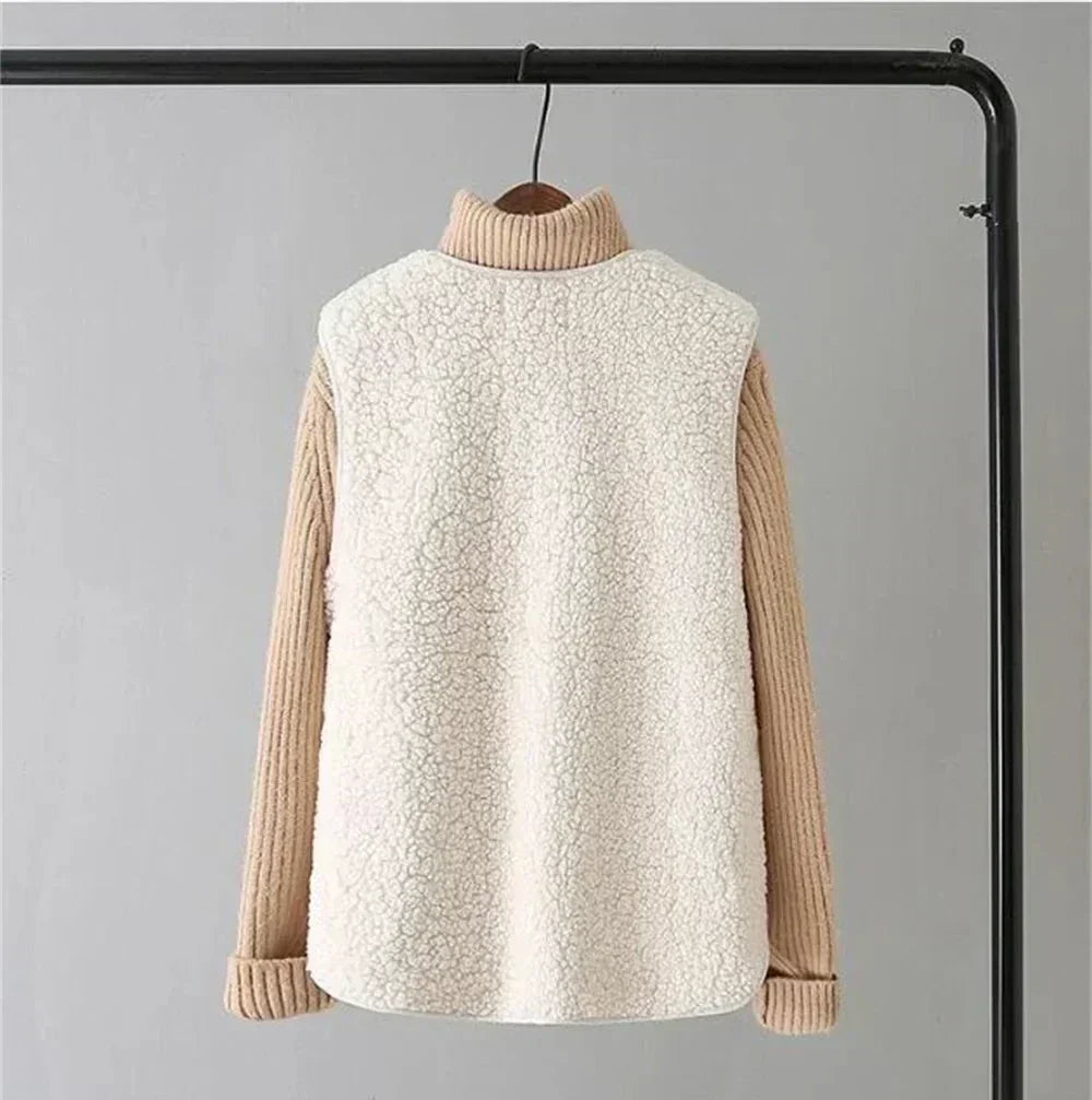 Fernanda | Gilet Smanicato in Teddy
