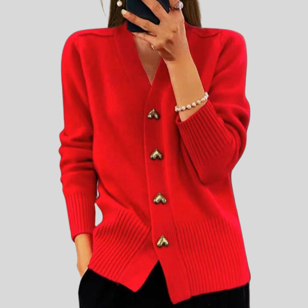 Veronica | Cardigan con bottoni a cuore