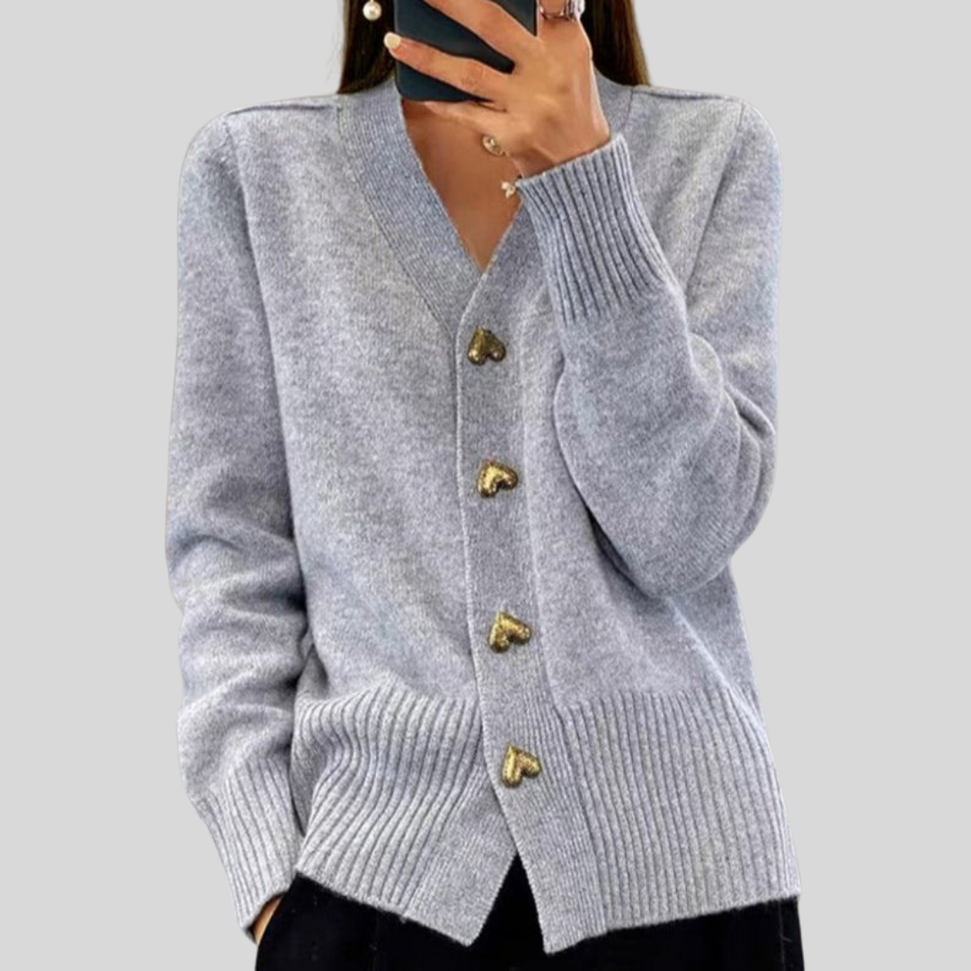 Veronica | Cardigan con bottoni a cuore