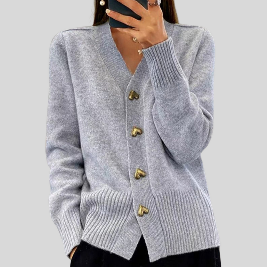 Veronica | Cardigan con bottoni a cuore