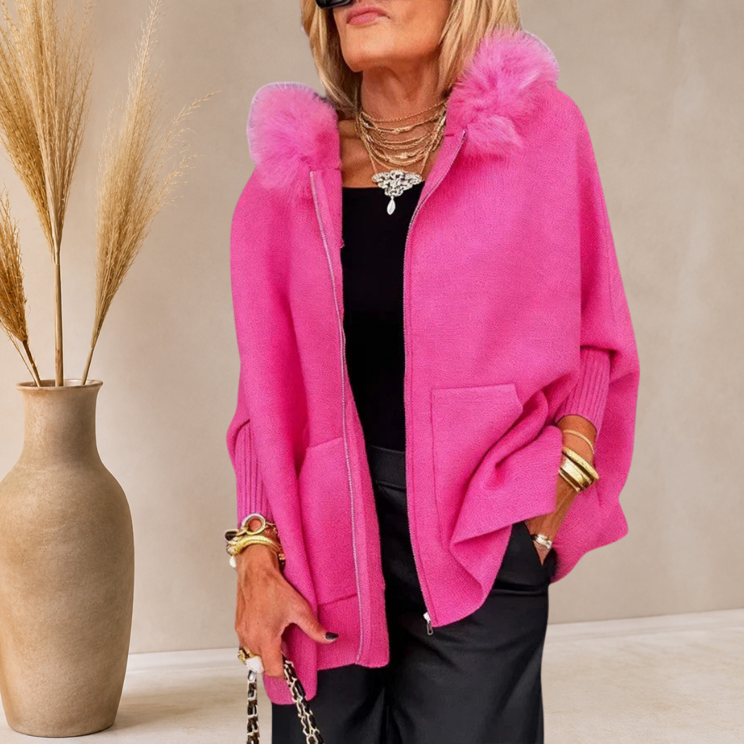 Irene | Giacca a mantella oversize con cappuccio