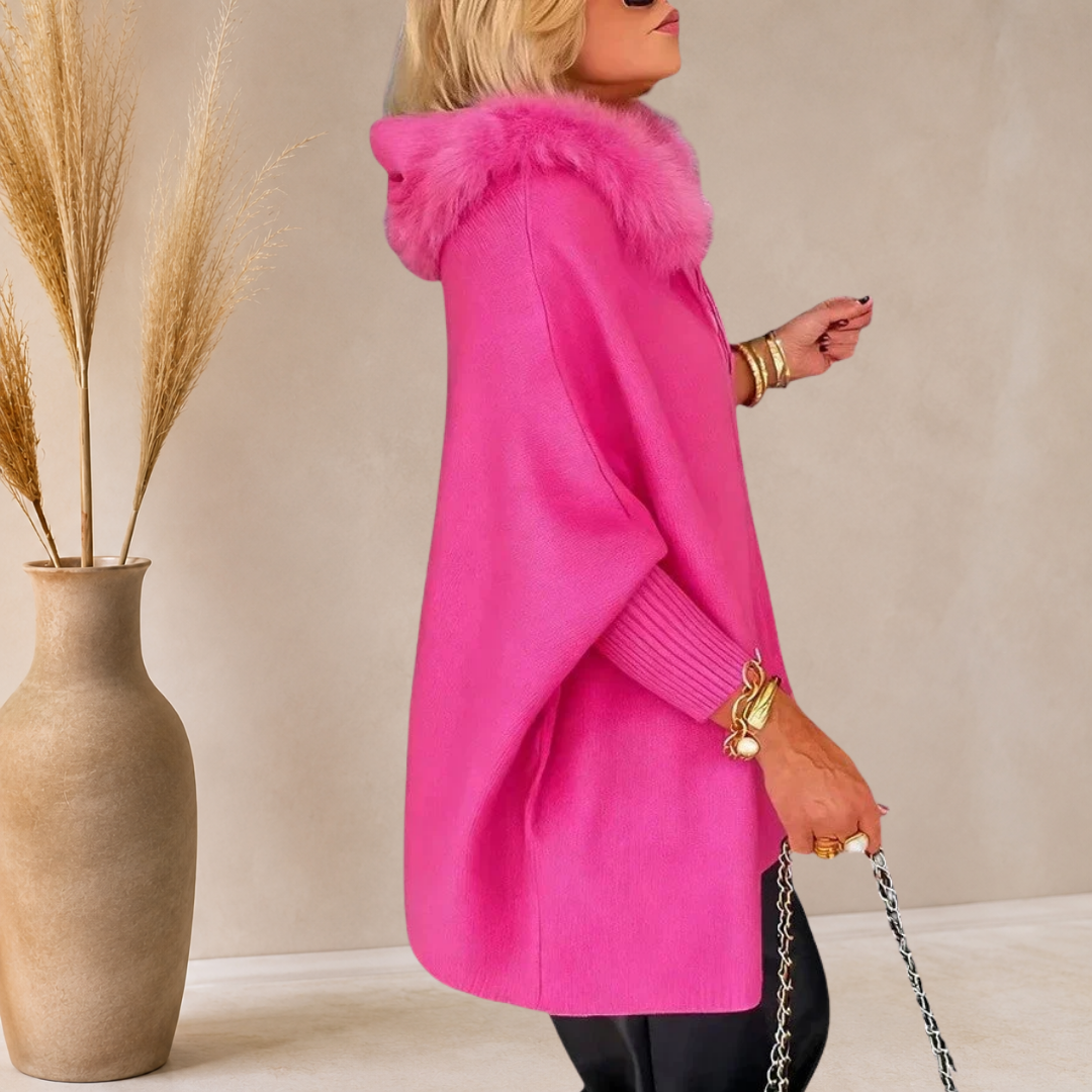 Irene | Giacca a mantella oversize con cappuccio