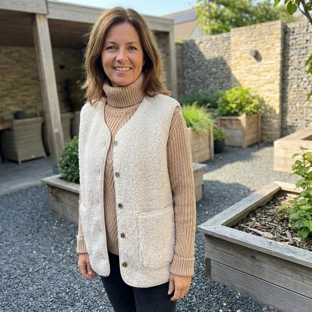 Fernanda | Gilet Smanicato in Teddy