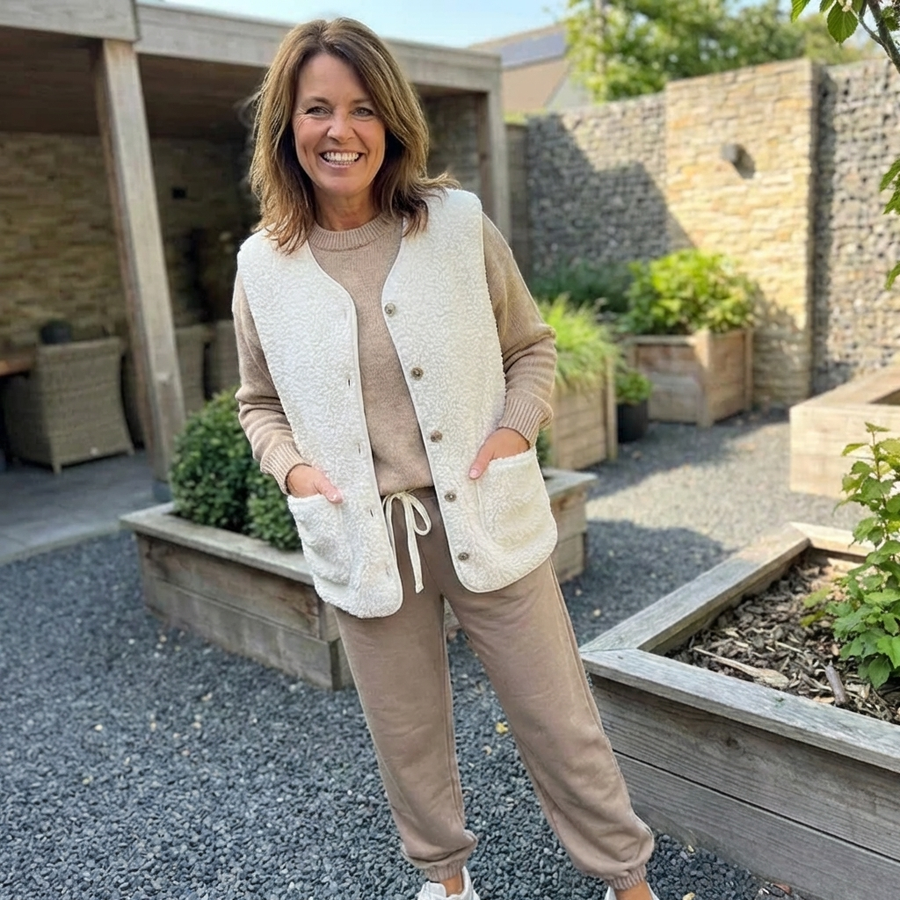 Fernanda | Gilet Smanicato in Teddy