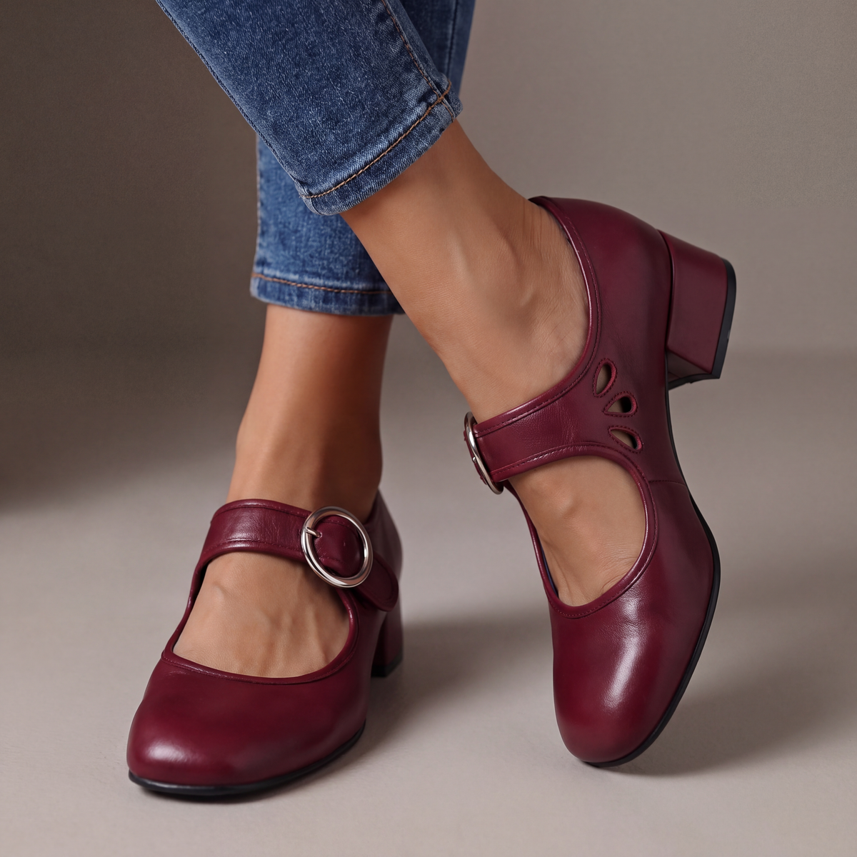 Josephine | Scarpe Mary Jane in Pelle