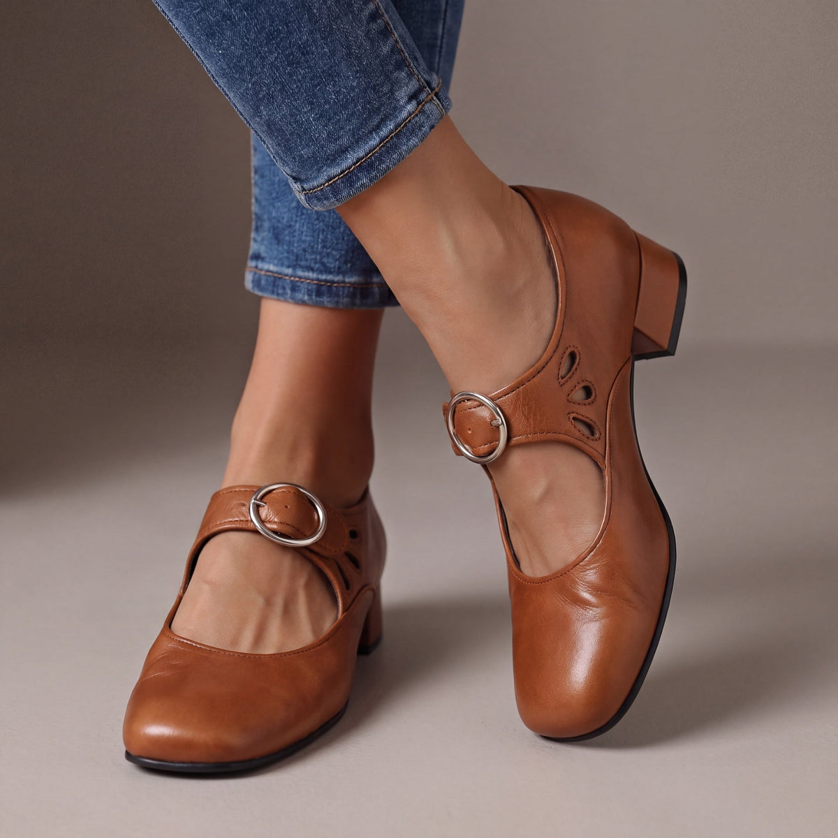 Josephine | Scarpe Mary Jane in Pelle