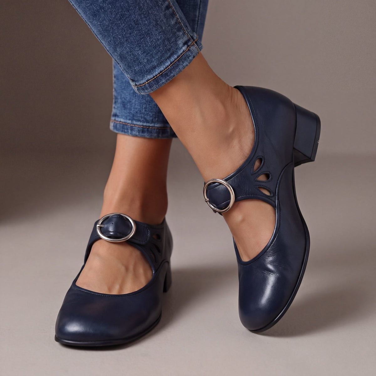 Josephine | Scarpe Mary Jane in Pelle