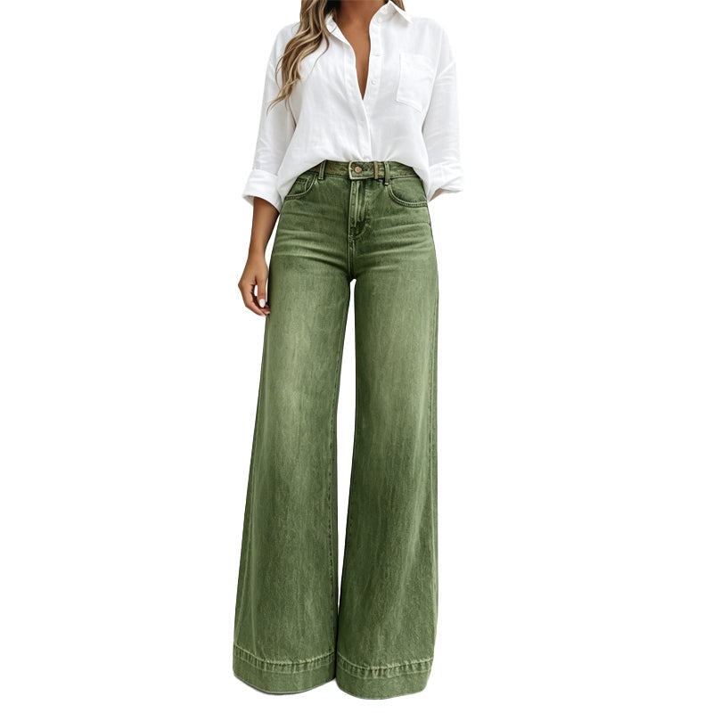 Lucia | Jeans Gamba Larga Effetto Allungante