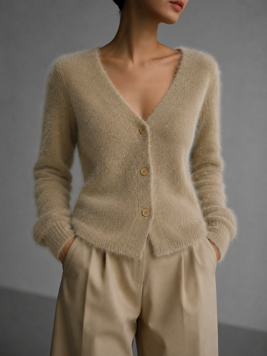 Giacinta | Cardigan oversize con bottoni