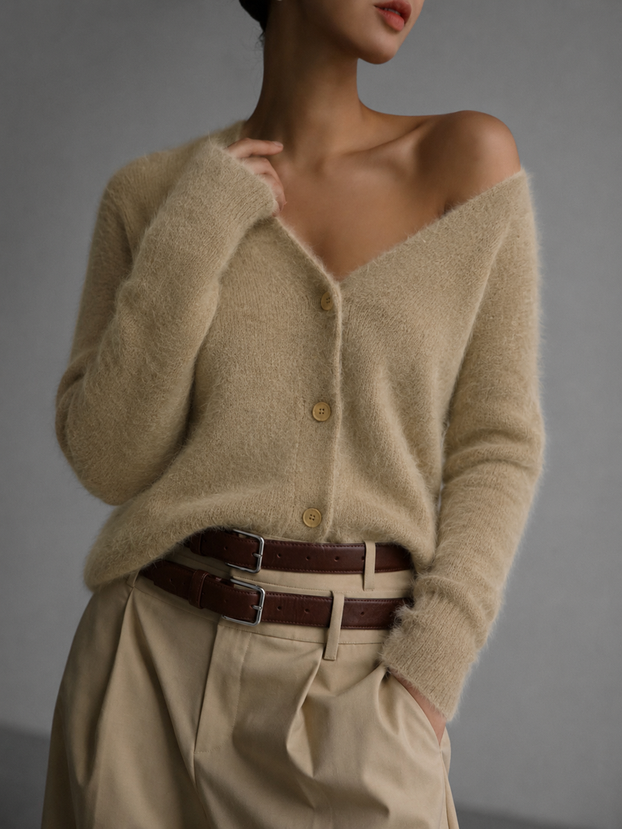 Giacinta | Cardigan oversize con bottoni